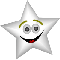 Smiling Star with Transparency