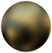 Pluto 90 Degree Face From Hubble Telescope