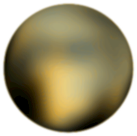 Pluto 180 Degree Face From Hubble Telescope