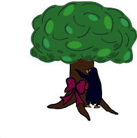Tree loving penguin