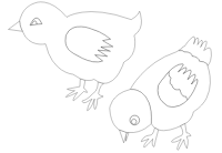 chickens-002-vector-coloring