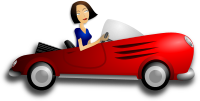 Brunette Female Driver