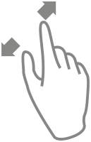 Multitouch - Pinch zoom in