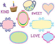 Kitschy Doodle Frame Borders
