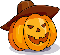 Pumpkin in a hat