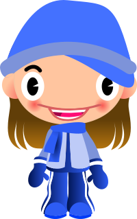 Talking Girl in Warm Sports Clothes