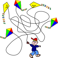 Find Toms kite - colored