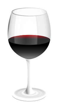 red wine glass