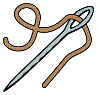 needle - coloured