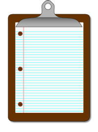 Clipboard/Lined Paper