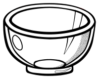 bowl - lineart