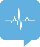 ECG Logo for Health.SE. No background. White trace