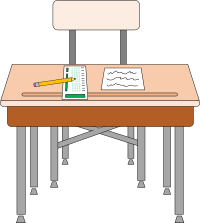 Empty seat for standardized test