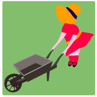 Wheel-barrow-girl