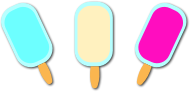 Three Ice Cream Bars