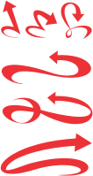 Calligraphic Arrows