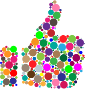 Colorful Thumbs Up Circles 2