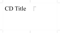 CD cover template