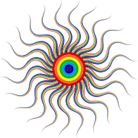 Abstract Prismatic Sun