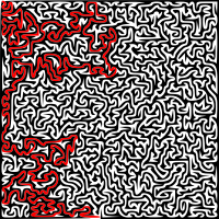 Solution to Curvy Maze Puzzle