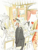 Dinner party scene