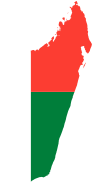 Madagascar Flag Map
