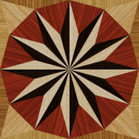 wooden triangle tiling 2