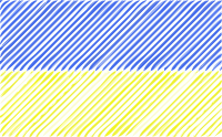 Ukraine flag linear