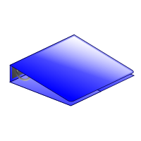 Blue 3-ring binder