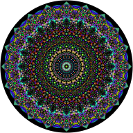 Kaleidoscopic Power 3 With Background