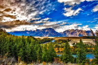 Surreal Grand Tetons