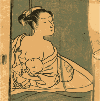 Breast Feeding Mother - Colour