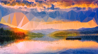 Low Poly Romanian Lake