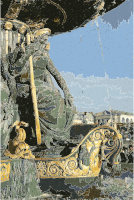 Fontaine fleuves Concorde detail Gechter