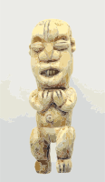 Frauenfigur, Amulett mu po, Kameruner Grasland, Bamunkung; im Staedtischen Museum Braunschweig