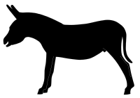 donkey silhouette2