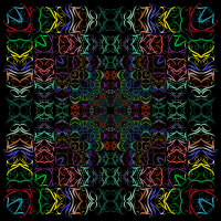 Prismatic Abstract Tribal Style Design