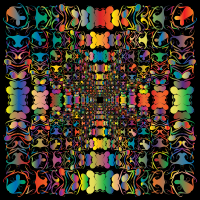 Prismatic Abstract Tribal Style Design 2