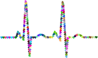 Prismatic Hearts EKG