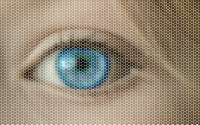 Blue Eye Hexagonal Mosaic