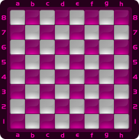 Chessboard Glossy Squares - fuchsia