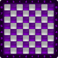 Chessboard Glossy Squares - purple