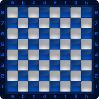 Chessboard Glossy Squares - Blue