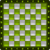 Chessboard Glossy Squares - Light Green