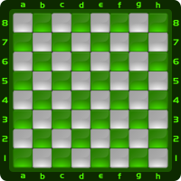 Chessboard Glossy Squares - Green
