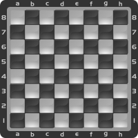 Chessboard Glossy Squares - Black