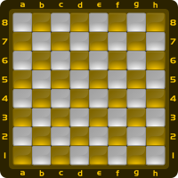 Chessboard Glossy Squares - Honey