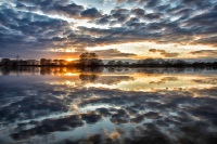 Surreal Stormy Sky Lake