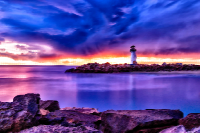 Surreal Santa Cruz Lighthouse