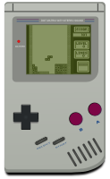 Gameboy with tetris 